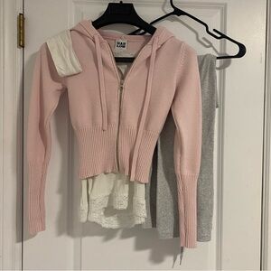 The Boathouse Harlow Brooke Sweater + optional waffle sweatpants